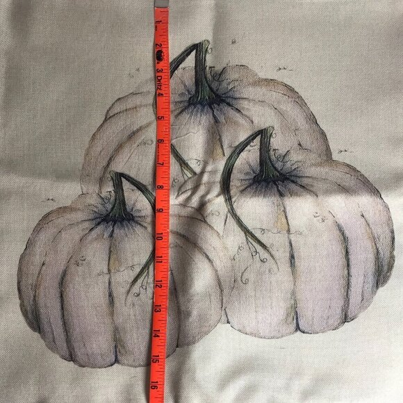 NWOT Pumpkin Fall Thanksgiving Halloween Pillow cover for 16"x16" pillow - Picture 7 of 10
